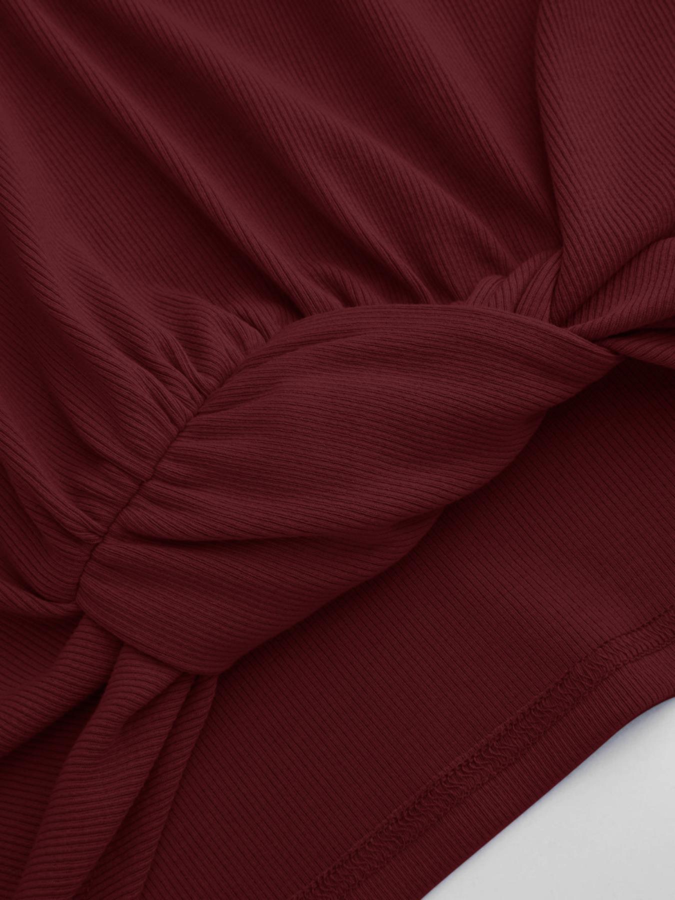 Women's Plain V Neck Fitted Tee, Casual Short Sleeve T-Shirt for Summer, Ladies Clothes for Daily Wear