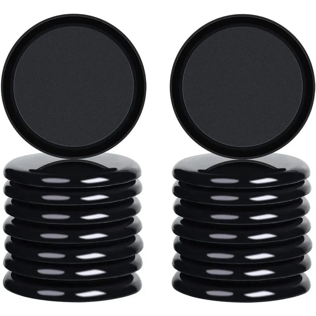 Furniture Sliders for Carpet, 16 Pack 3.5" Furniture Movers Sliders, Heavy Duty  Carpet Sliders, Furniture Glides for Sofa Bed Couch Fridge, Move Your Item Easy & Safely (Black)