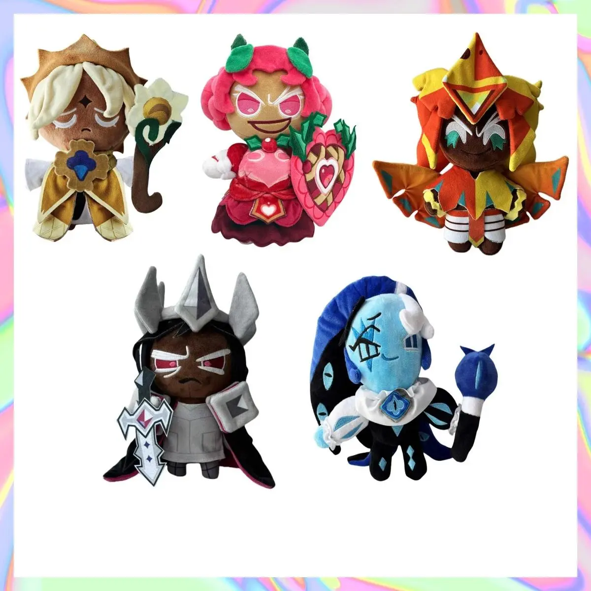 Cookie Run Kingdom Plush Shadow Milk Kingdom Pure Vanilla Cookie Toy White Lily Cookie Run Kingdom Plushie Merch Doll