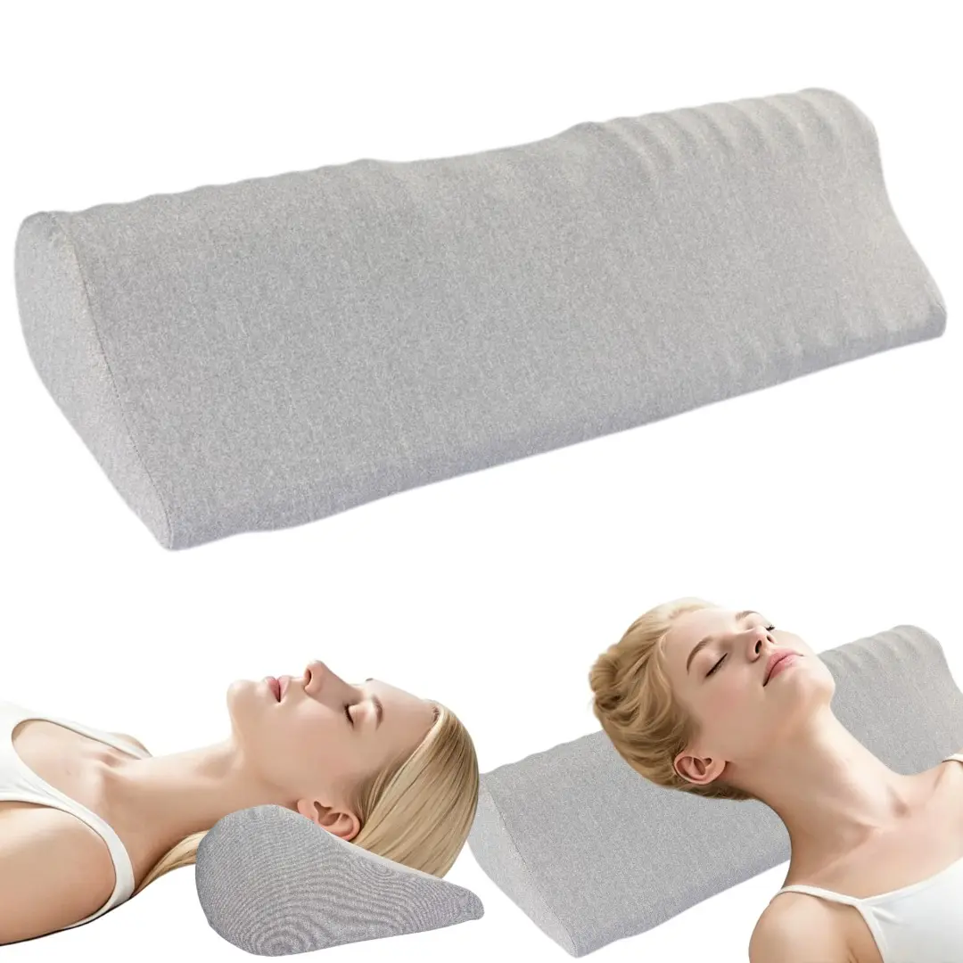 Cervical Neck Roll Pillow for Neck Uncomfortable Relief, High-Density Memory Foam Sleeping Decompression Support, Shoulder Relaxer, Neck Bolster, Supportive Bolster, Neck Support Pillow Bed