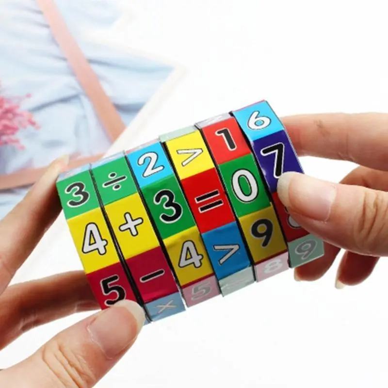 Creative Kids Magic Cube Math Toys Addition Subtraction Multiplication and Division Learning Educational Toy Montessori Toys
