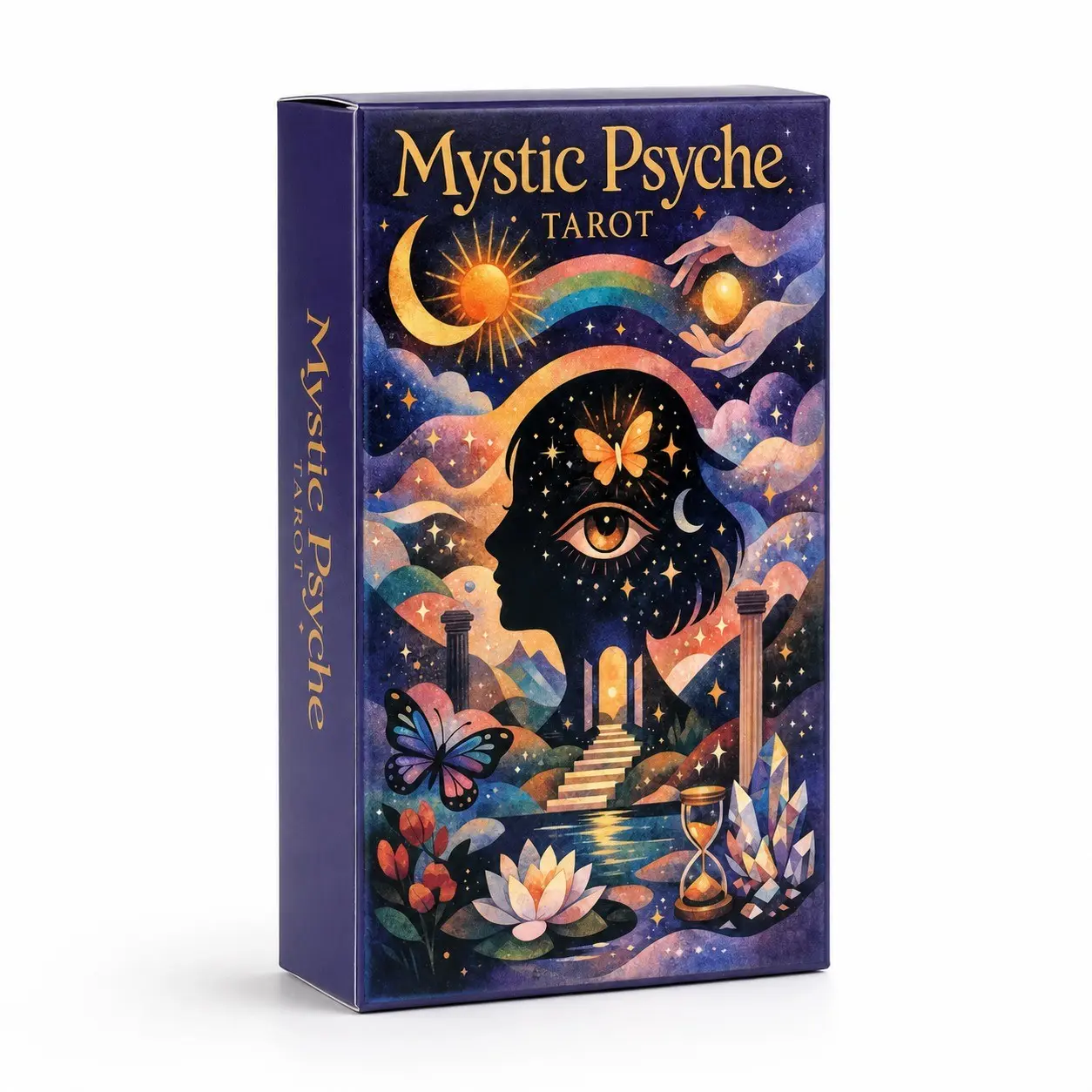 Mystical Heart Tarot Deck - 78 Cards, Portable Divination Tool, Predict Fate, Spiritual Guidance, Perfect Gift for Ages 14+