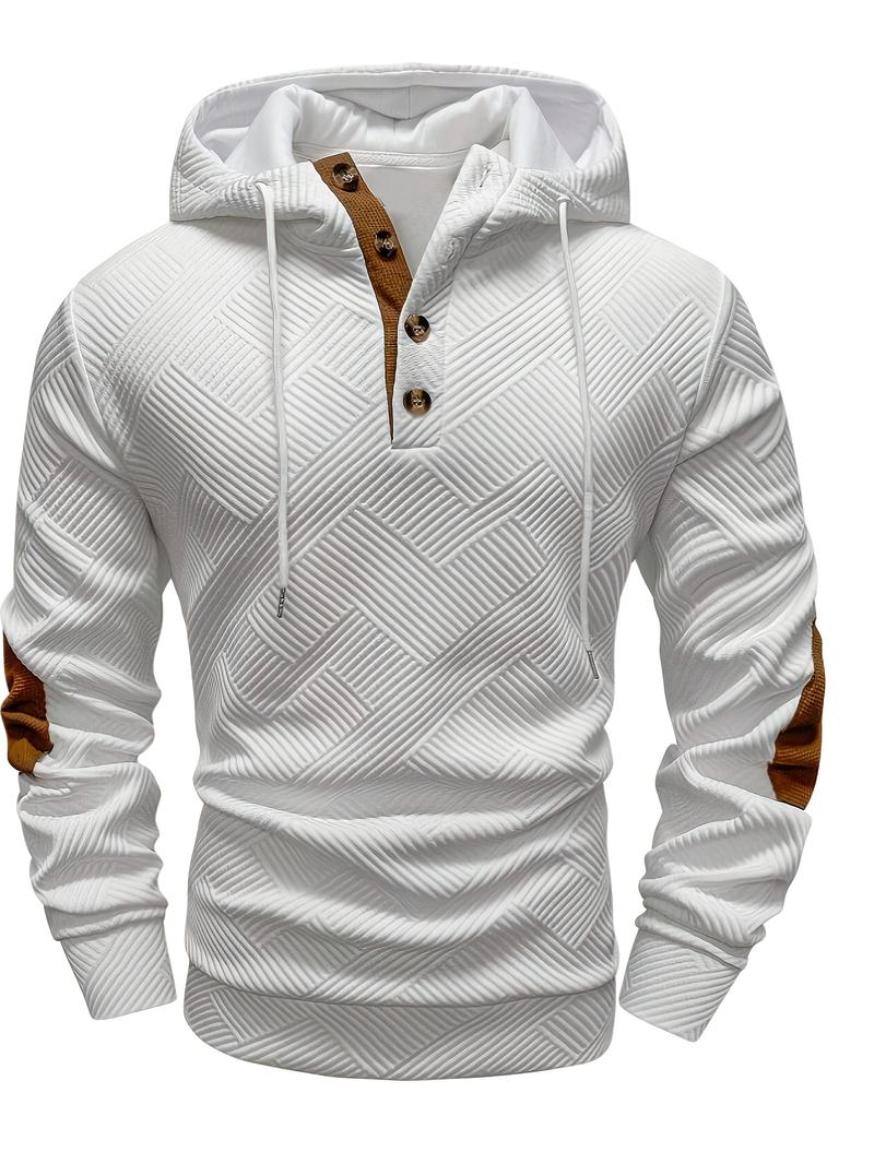 Men's fashionable casual hooded cardigan