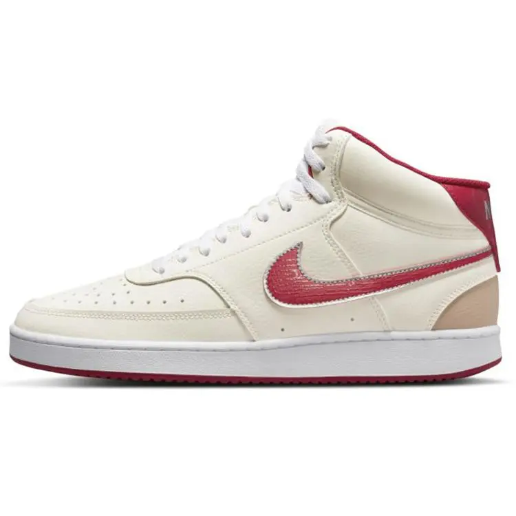 Nike Court Vision Men's Retro Sneakers: Synthetic Leather, Non-Slip Durable Outsole, Lightweight Balanced Mid-Top Design Verifiable, with credentials and supporting global authentication