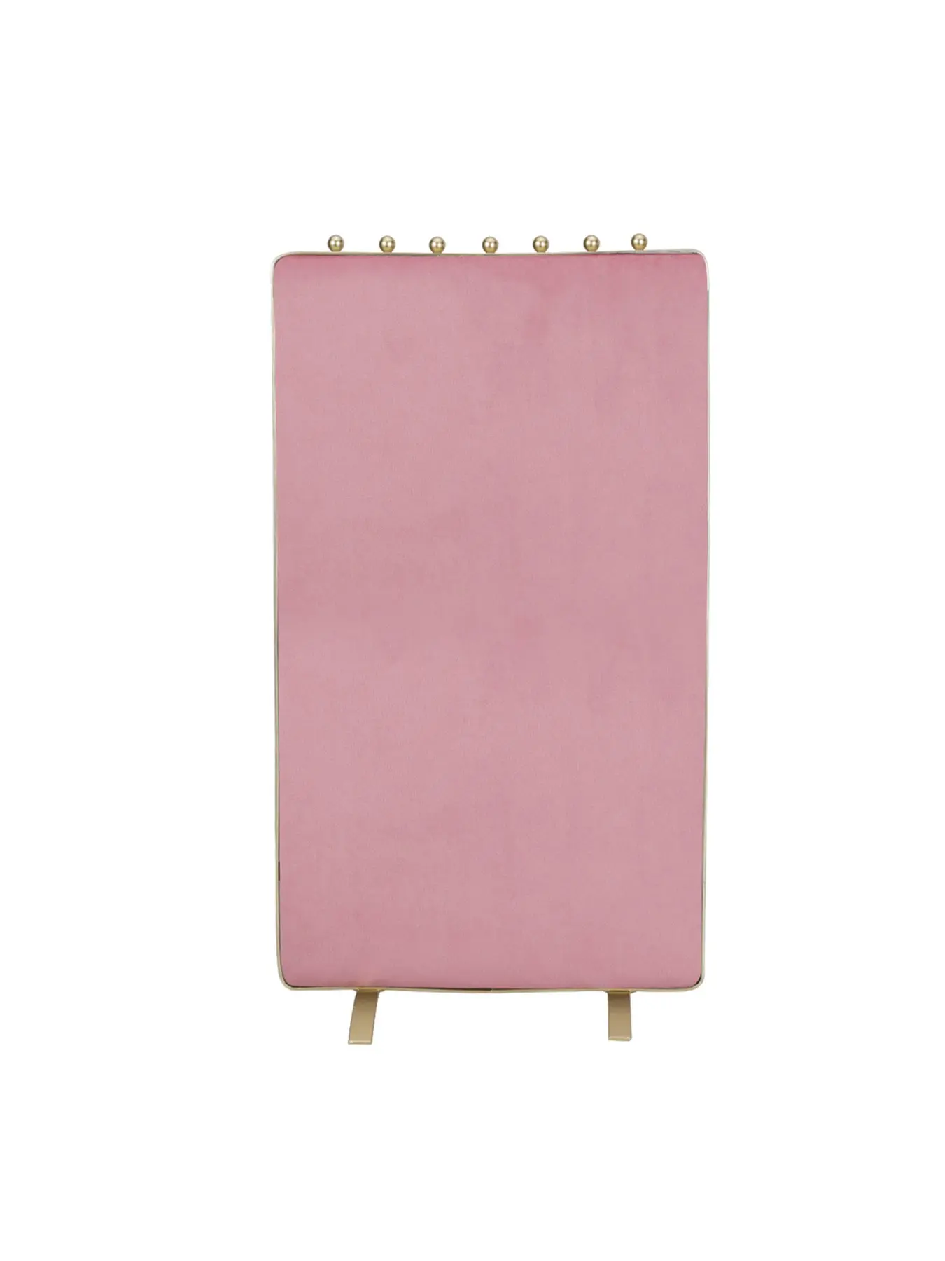 Luxury Metal Frame Velvet Necklace Display Stand, Jewelry Store Counter Vertical Hanging Board, Accessory Showcase Storage Panel