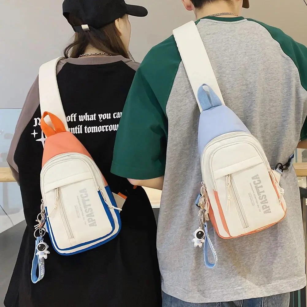 Small Chest Bag Men Women Sling Waist Pack Phone Pocket Cross Body Shoulder Bag Fanny Pack Waterproof Male Handbag Outdoor