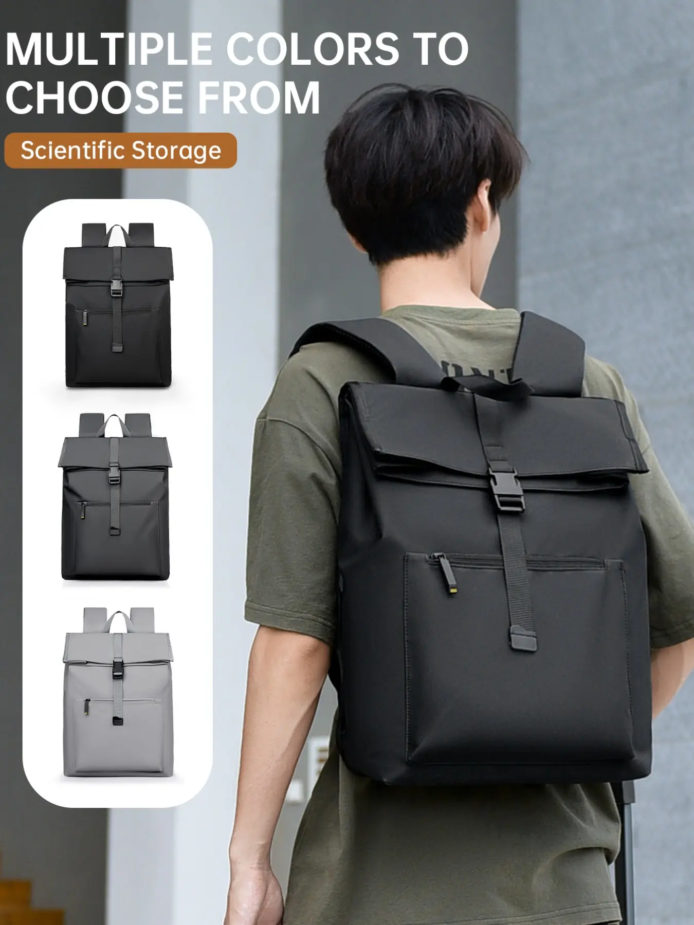 15.6 Inch Laptop Backpack, Expandable Travel Backpack, 27L-30L, Tsa Friendly, Flight Approved, Daily Commute, School, Holiday Trip