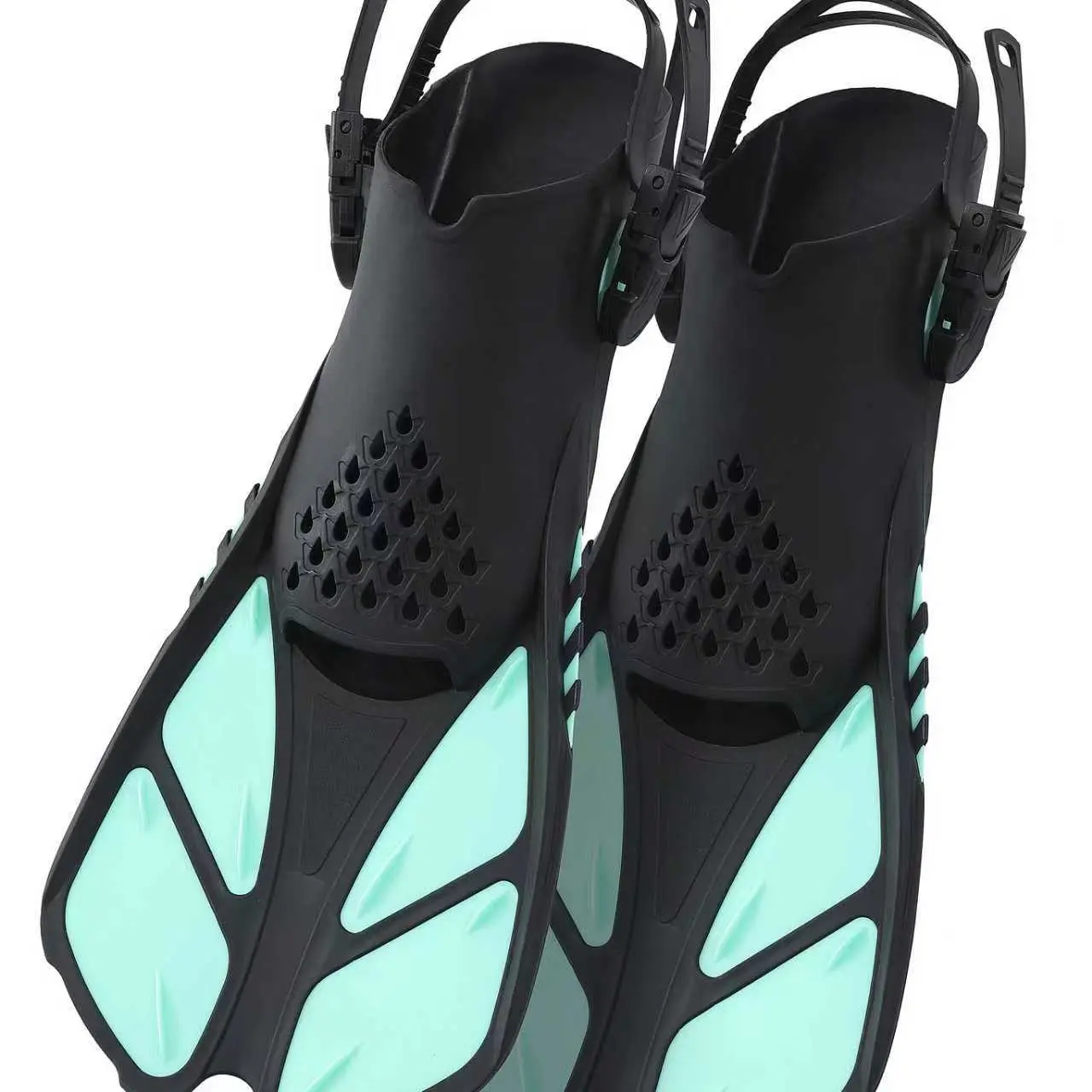 4 in 1 Snorkeling Set, Snorkeling Gear, Diving Mask & Snorkel & Fin & Carry Bag, Water Sports Equipment for Swimming & Diving Adventure