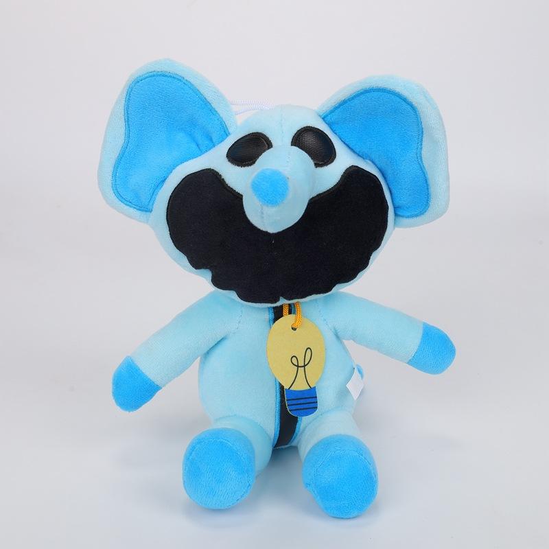 Smilingcritters Terrifying Smiling Animal Simplified Purple Cat Plush Toy