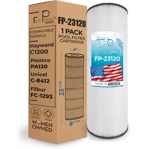 FP-23120 - Pool Filter   for Hayward SwimClear/ProGrid C1200 -  Pleated Fabric Pool Filter System - Clean  - 1 Pack