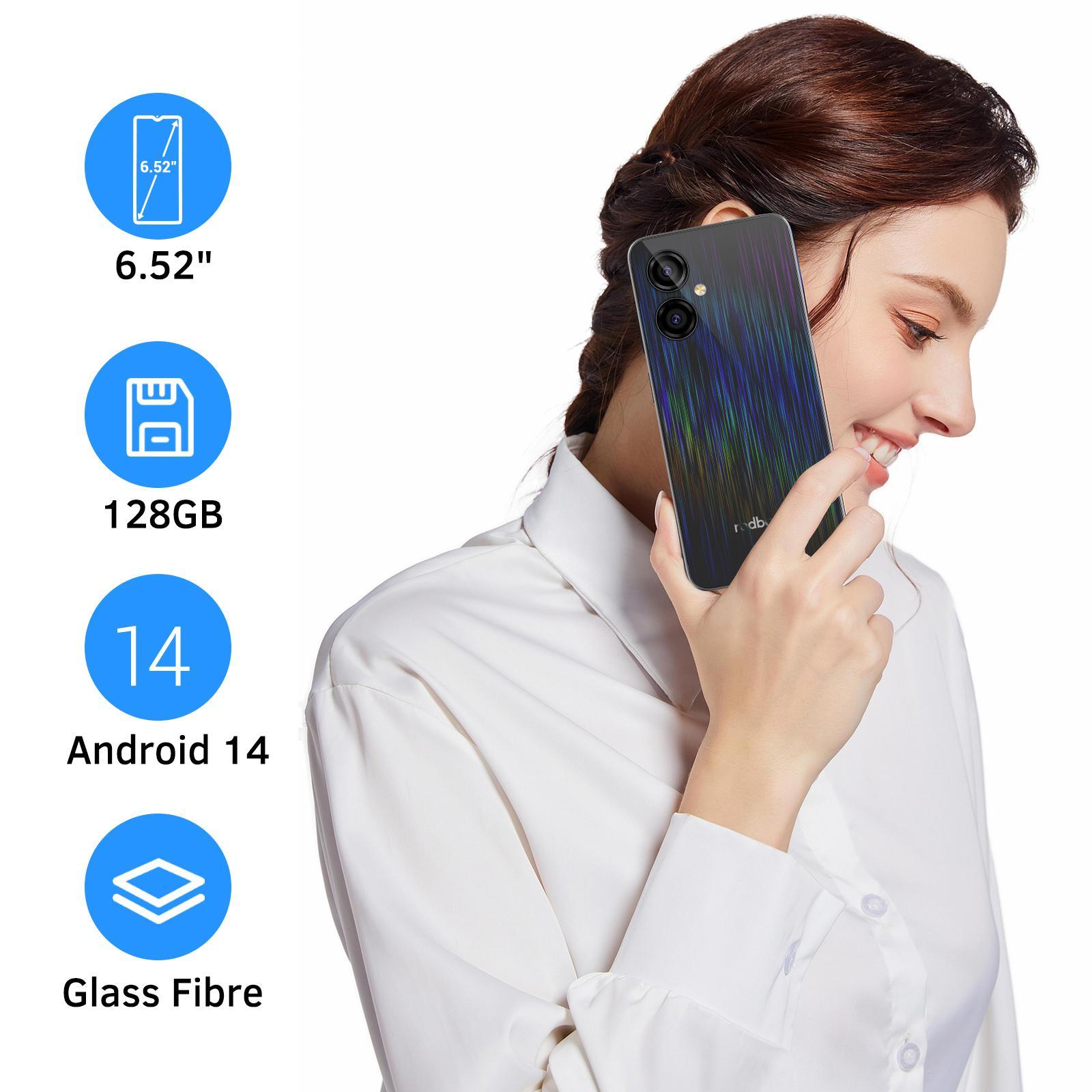 Redbeat D5 6.52'' HD Smartphone with Phone Case, 3GB RAM+128GB ROM