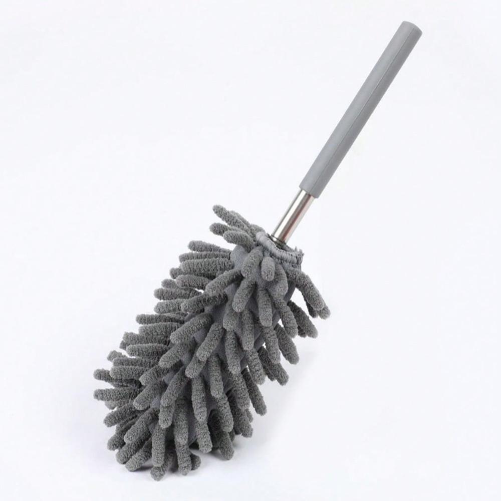 Microfiber Duster for Cleaning, 1 Count Hand Washable Duster with Replaceable Microfiber Head, Detachable Cleaning Brush Tool for Office, Car, Window, Furniture, House Cleaning Tools, Air Duster, Cleaner, Home Cleaning Products