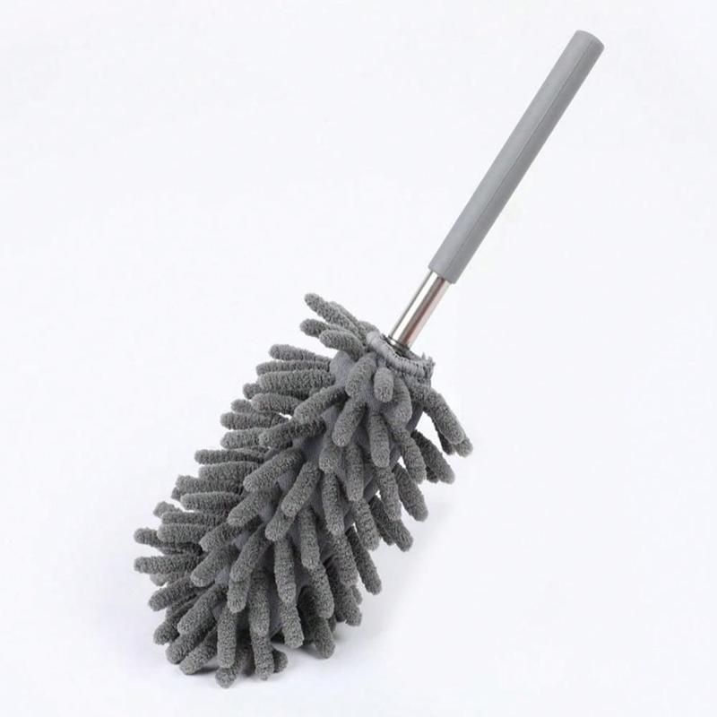 Microfiber Duster for Cleaning, 1 Count Hand Washable Duster with Replaceable Microfiber Head, Detachable Cleaning Brush Tool for Office, Car, Window, Furniture, House Cleaning Tools, Air Duster, Cleaner, Home Cleaning Products