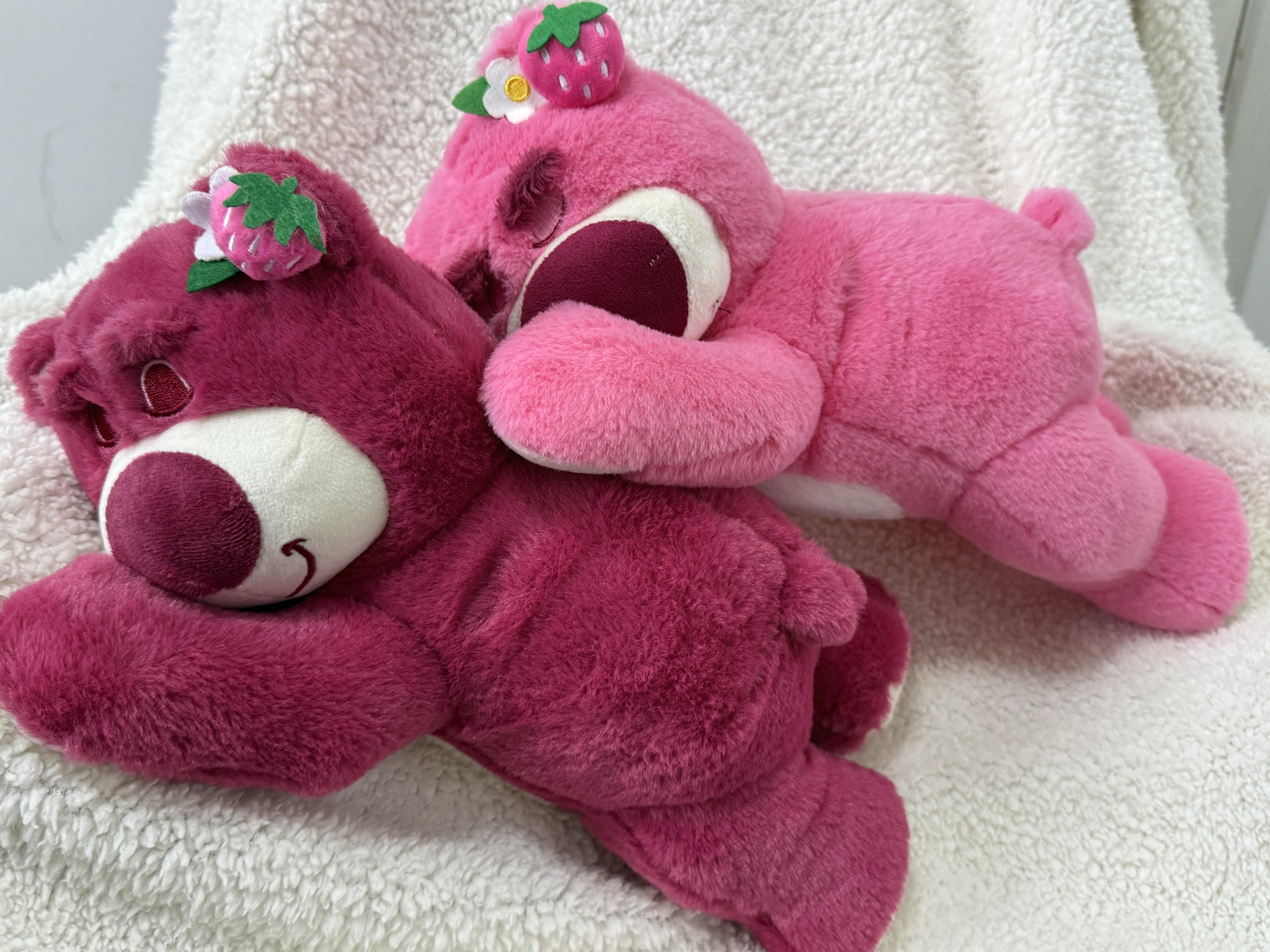 Meet Your New Sleep Buddy! This Strawberry Bear Plush is Super Soft & Huggable Meet Your New Sleep Buddy! This Strawberry Bear Plush is Super Soft & Huggable