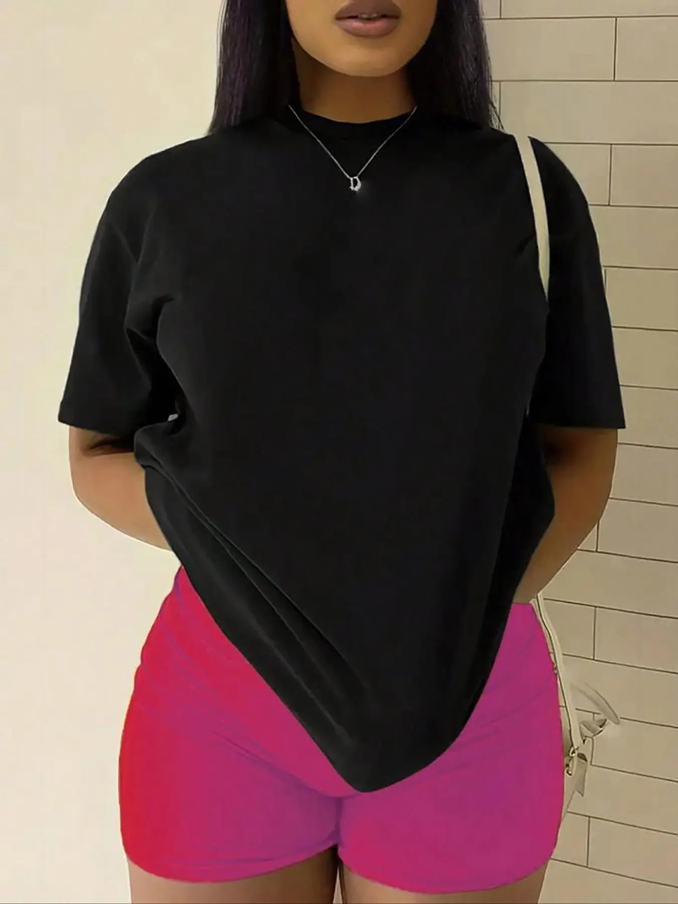 Women's Solid Color Round Neck Short Sleeve T-Shirt, Basic Casual Tee, Versatile Fashion Top, Comfortable and Stylish