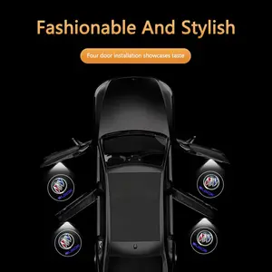Car Wireless Door Welcome Light Projector Lamp, Decoration for Buick Regal, Envision, Lacrosse, Encore, Excelle, Enclave, Verano