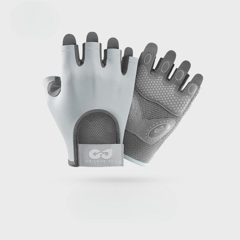 Summer Yoga Gloves Women's Outdoor Fitness Riding Non-slip, Breathable, Shock Absorption, Wear-resistant Half Finger Thin Waterproof Touch Screen