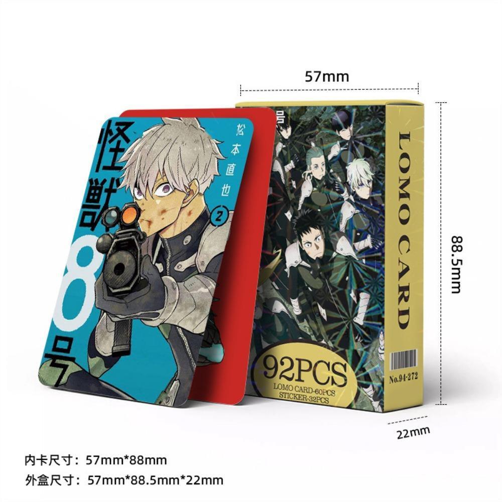 92Pcs Kaiju number 8 Anime lomo Card High-definition Reno Ichikawa Ashiro Mina Postcard Fan Party Decoration Children's Gift