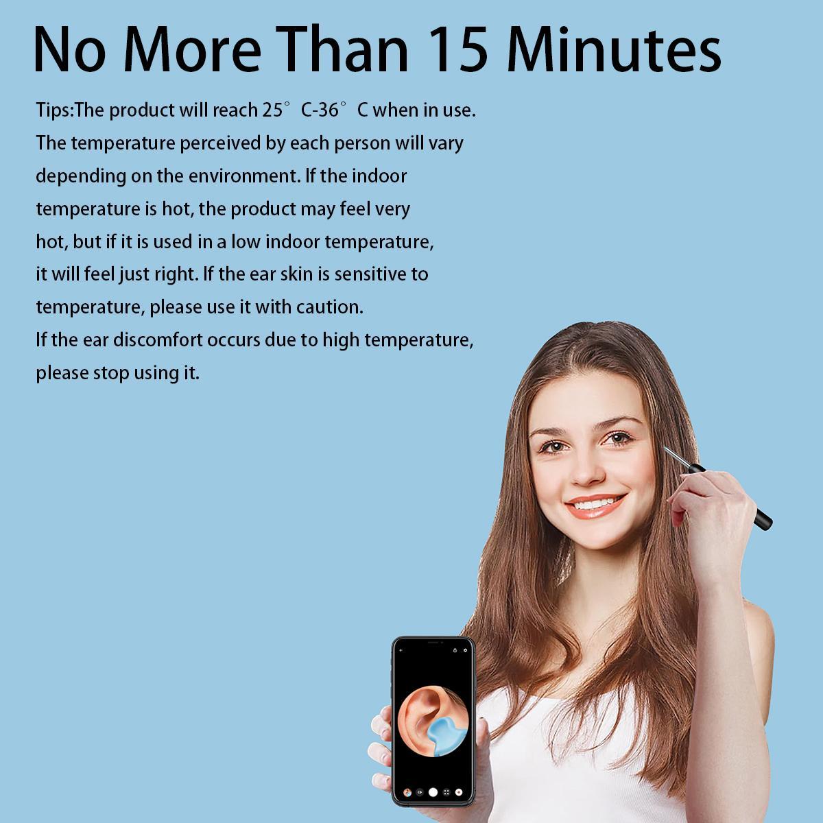 Ear Wax Removal Tool With Camera, 1 Set Portable Type-C Rechargeable Ear Cleaner, Waterproof Endoscope Ear Cleaning Tool