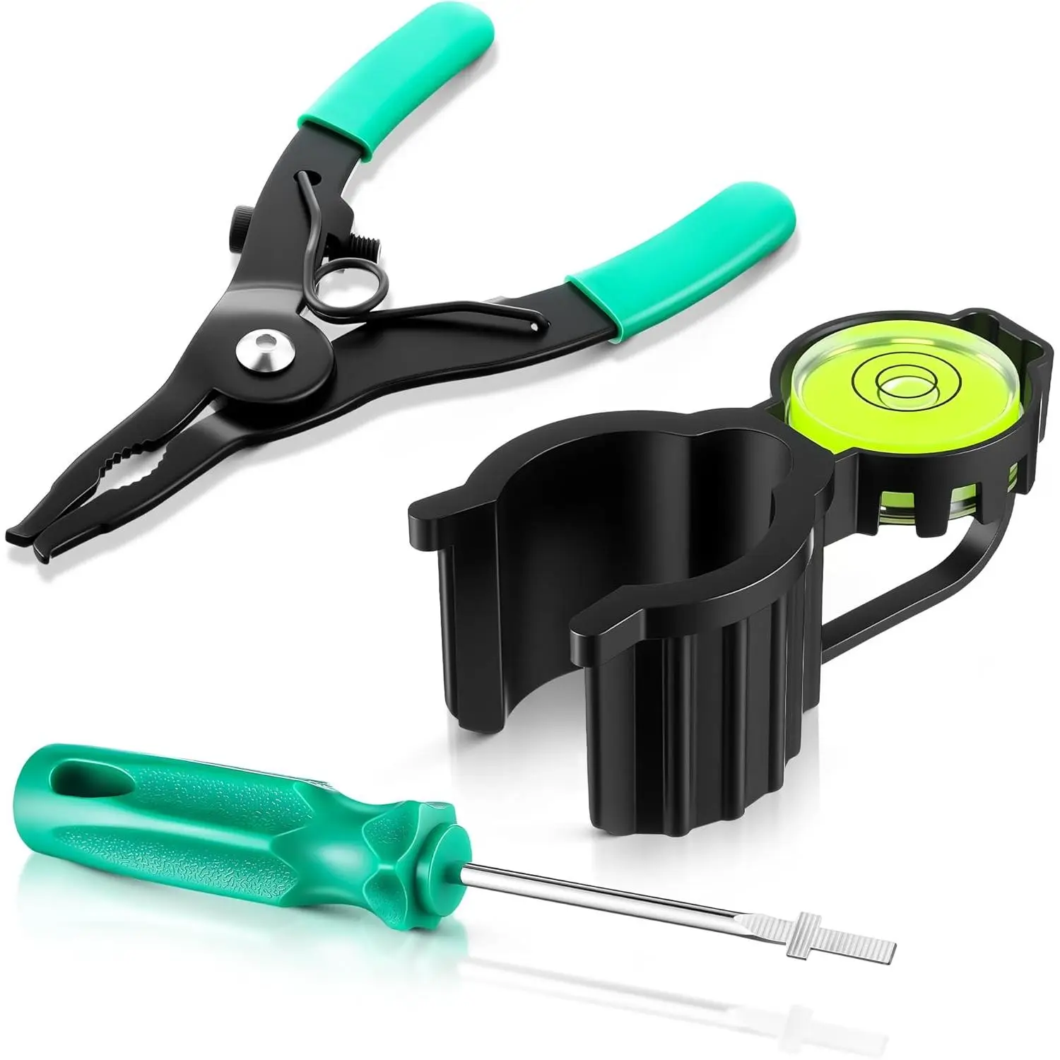 Sprinkler Head Tool Compatible with RAIN Bird, Hold Up Tool with Bubble Level & Sprinkler Rotor Tool & Spray Head Pull up Tools, Sprinkler Adjustment Tool for Lawn Irrigation System Repair