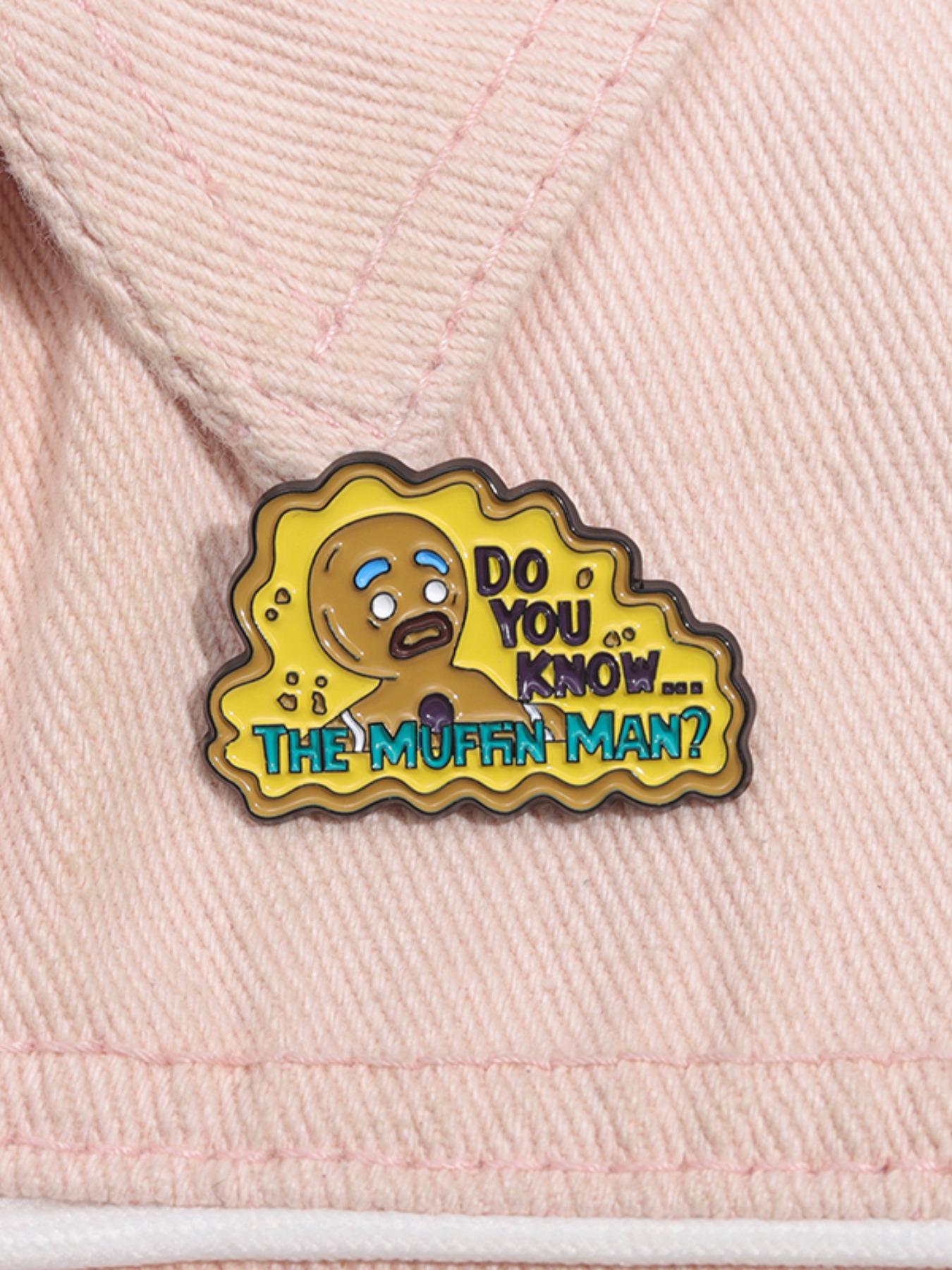 Cartoon Sad Gingerbread Man Design Brooch, Cute Letter Pattern Enamel Pin Suitable for Backpacks, Jeans, Scarves, Hats Decoration, Casual Alloy Jewelry for Men & Women