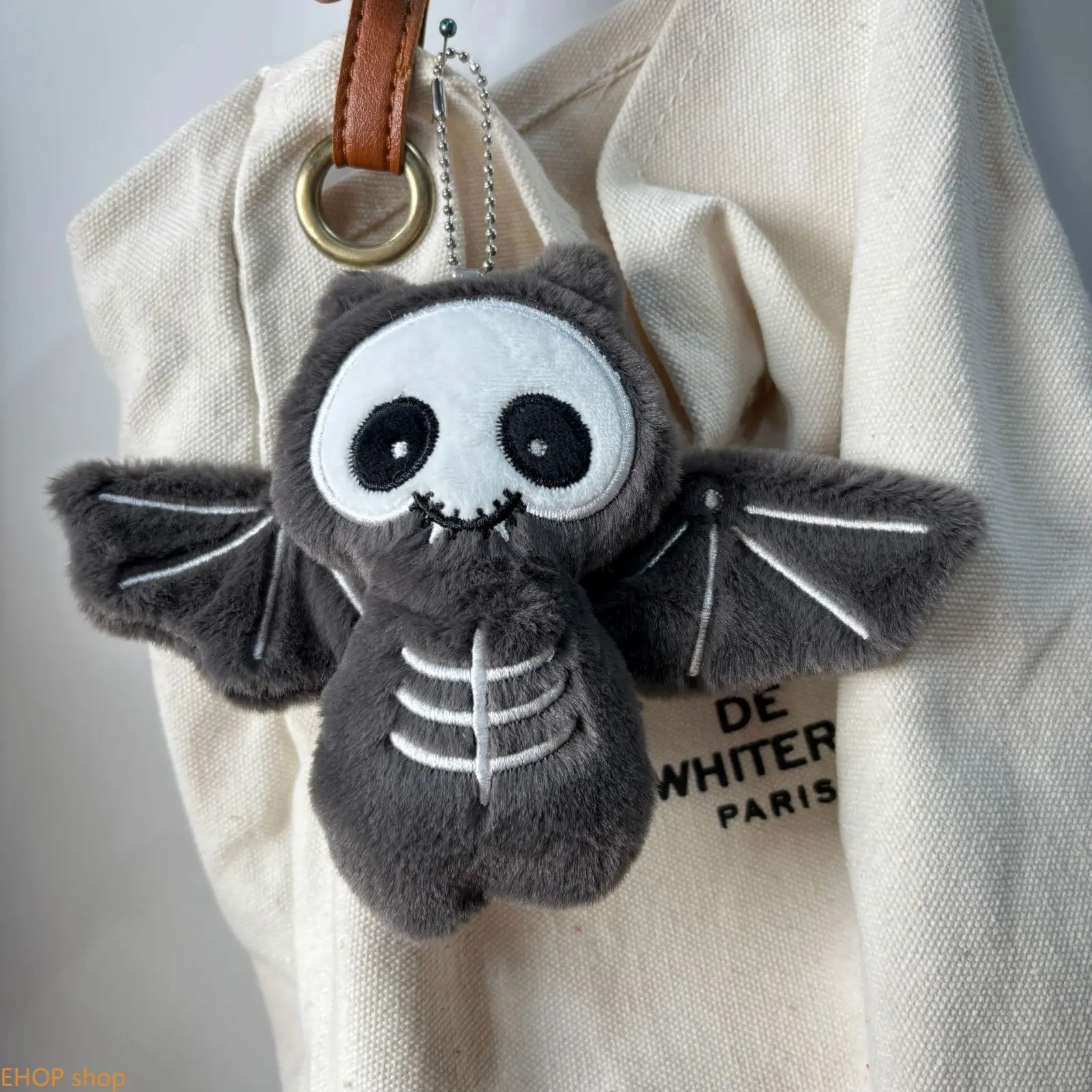 1/2/3 Piece Halloween Cartoon Demon Bat Plush Keychain Cute Soft Stuffed Doll Backpack Hanging Pendant Holiday Bag Charm Gift