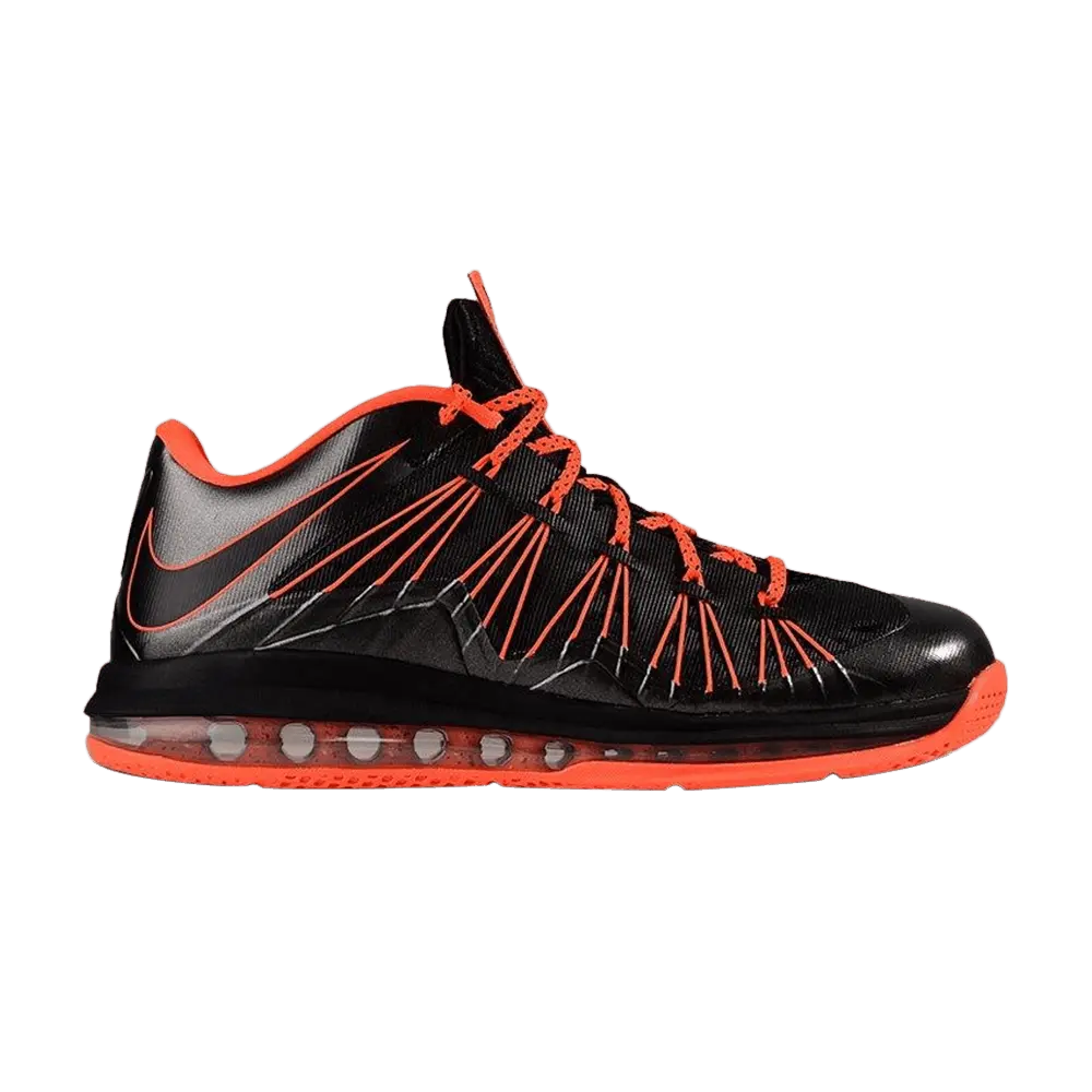 Nike Air Max LeBron 10 Low 'Black Total Crimson' (Unisex) Black/Total Crimson  579765 001