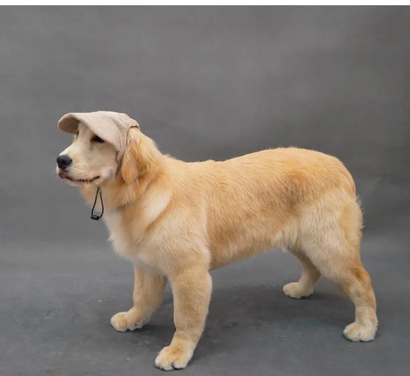 Pet Dog Cap with Ear Holes Adjustable String Dogs Cats Outdoor Peaked Cap Cat Summer Sport Hat For Puppy Small Medium Large Dogs