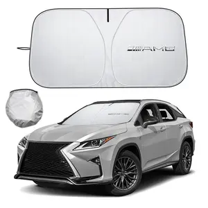 Car Windshield Sun Shade Visor, UV Protection Shield, Accessories for Mercedes-Benz Amg W203 W206 W220 W205 W211 W212 Gle Glc Glk Gls W222