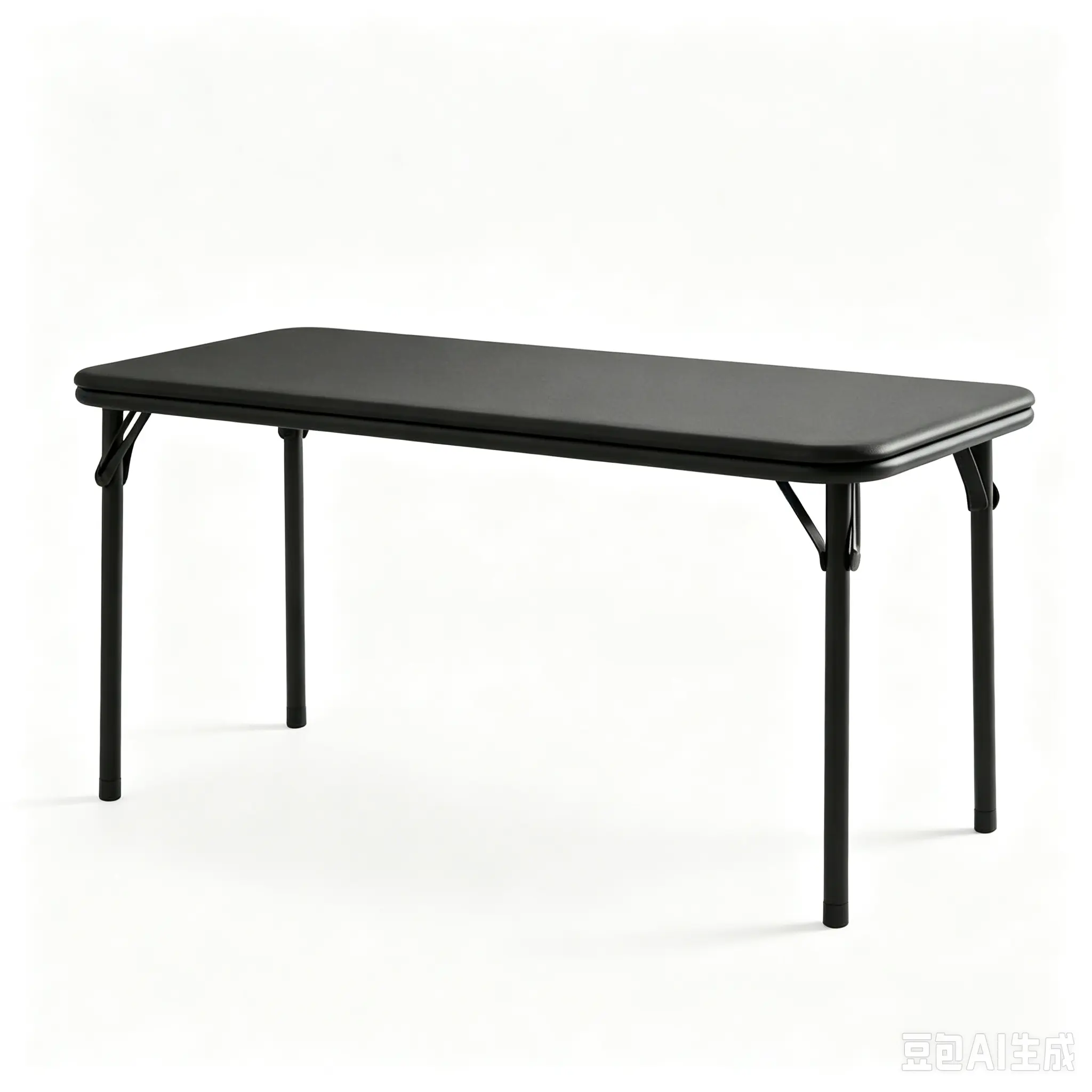 Garvee Upgraded 47 In Rectangular Foldable Desk, Portable Foldable Table with Anti-Slip Legs, Space-Saving for Classroom Use, Available in White, Black, Gray