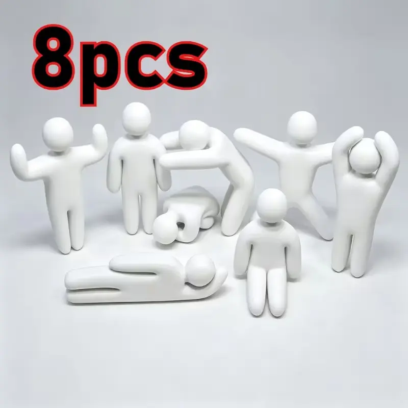 8pcs Creative Chameleon Hide Game Figures Set, Unique Home Office Decor, Home Decor Figurines, Fun Cultural Accessories, Perfect Gift for Friends and Streamers
