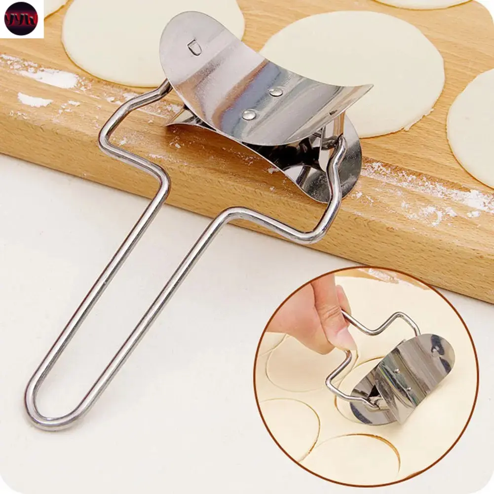 YYW1 Stainless Steel Chinese Dumplings Maker,1 Dumpling Skin Maker 1 Dumpling molds,Dough Press Pie Ravioli Cutter Empanadas Press Mold Accessories