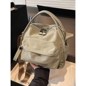 Solid Color Crossbody Bag for Women - Zipper Closure Elegant Shoulder Purse, Trendy Versatile Casual Everyday Commuter Handbag