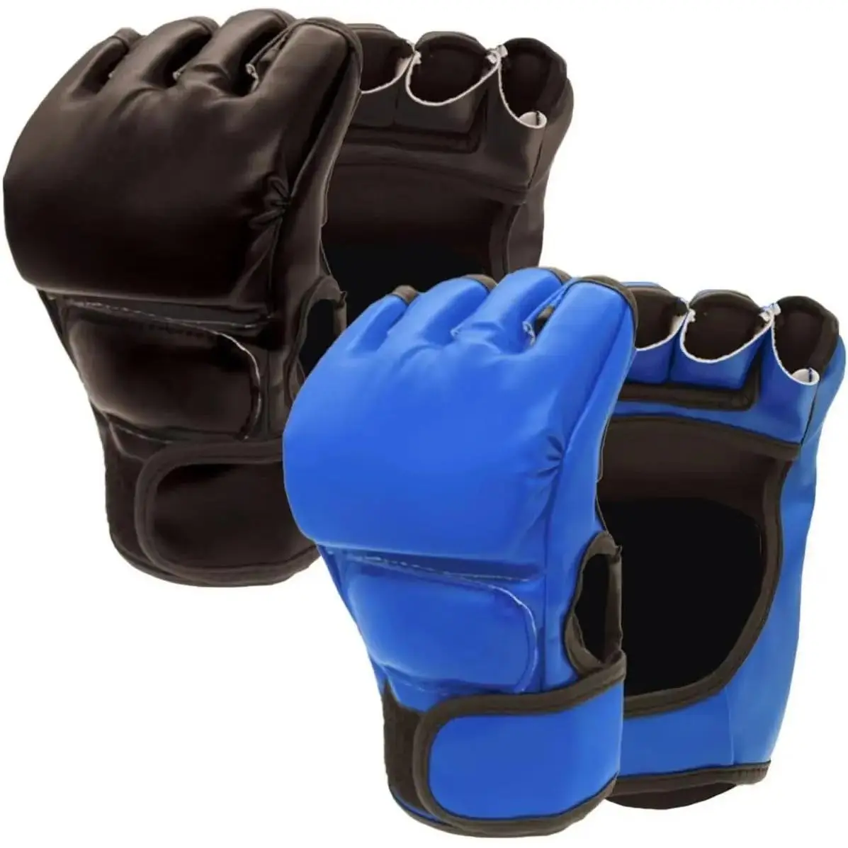2 Pairs Boxing Gloves Kickboxing Gloves for Men Women Beginner Professional Shockproof Leather Sparring  Gloves Set MMA Gloves Yifanyou Sports