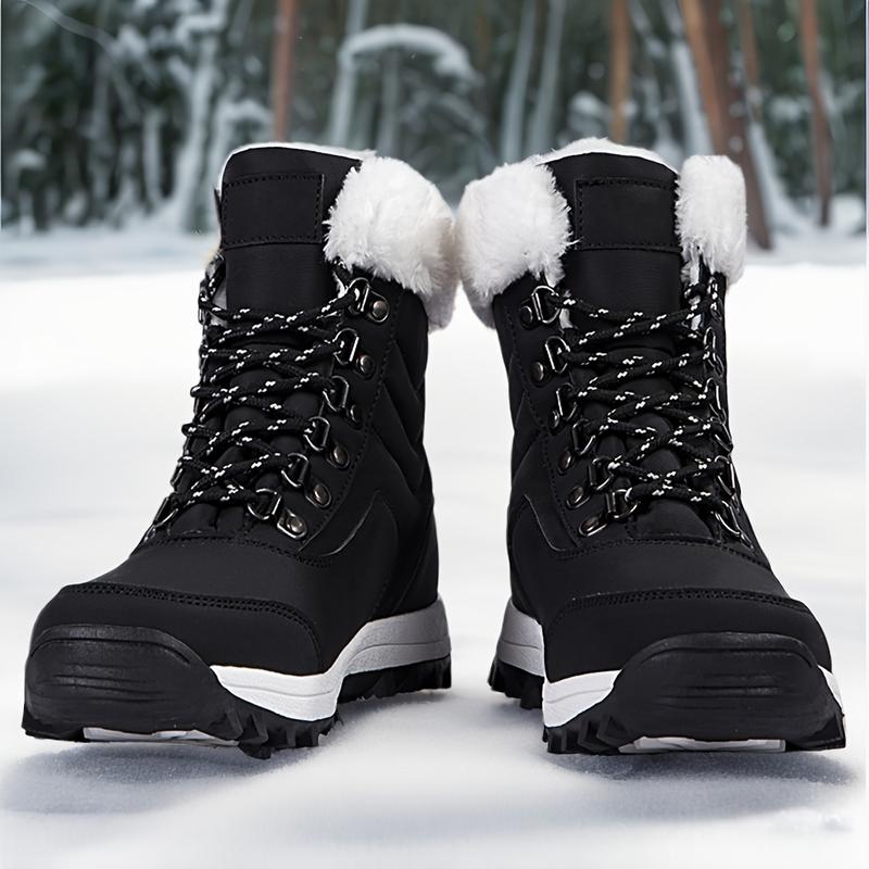 Thermal Lined Winter Hiking Shoes for Women Windproof Anti Slip Snow Boots Warm Outdoor Sports Shoes Casual Fall Winter Waterproof Boots