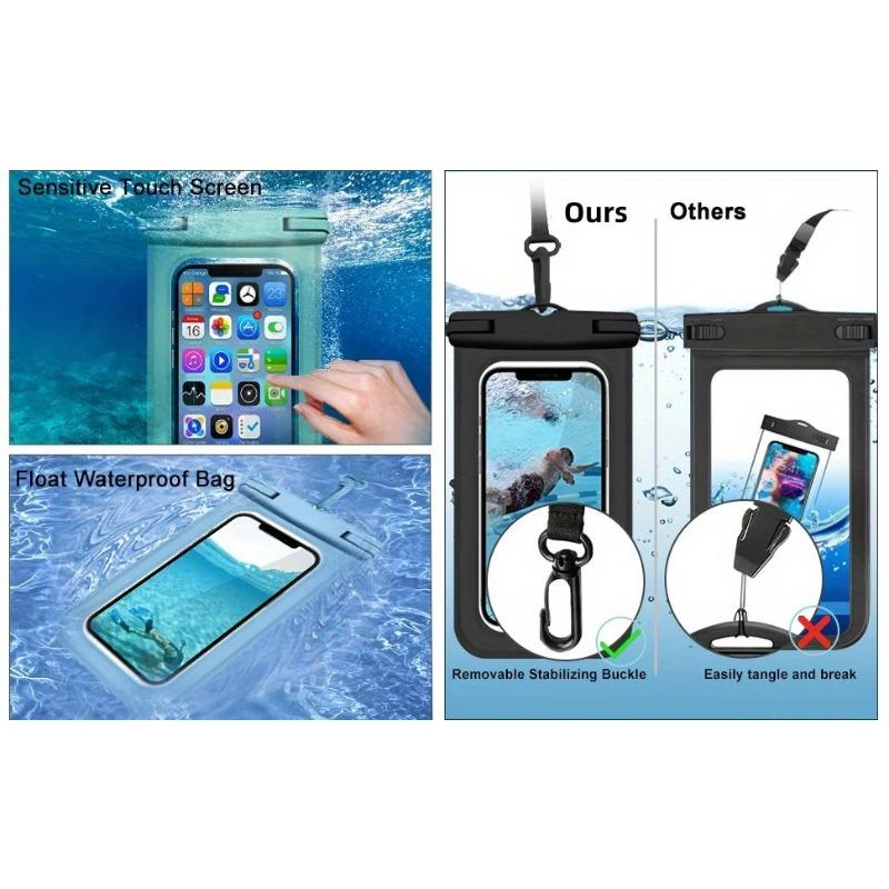 Waterproof Phone Bag, 1 Count Universal Large Capacity Phone Case with Lanyard, Swimming Phone Bag, Phone Accessories for Swimming, Beach, Pool, Phone Accessories, Cover, Smartphone Waterproof Phone Bag, 1 Count Universal Large Capacity Phone Case with Lanyard, Swimming Phone Bag, Phone Accessories for Swimming, Beach, Pool, Phone Accessories, Cover, Smartphone