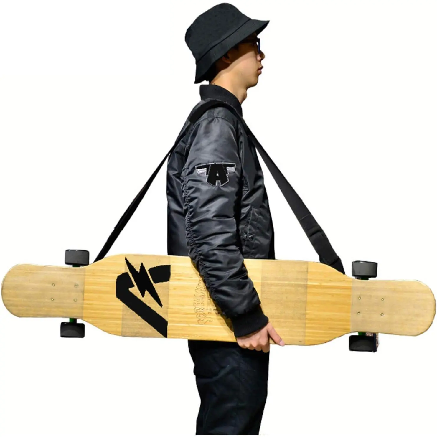 Skateboard Sling Shoulder Carrier Backpack Shoulder Carry Strap