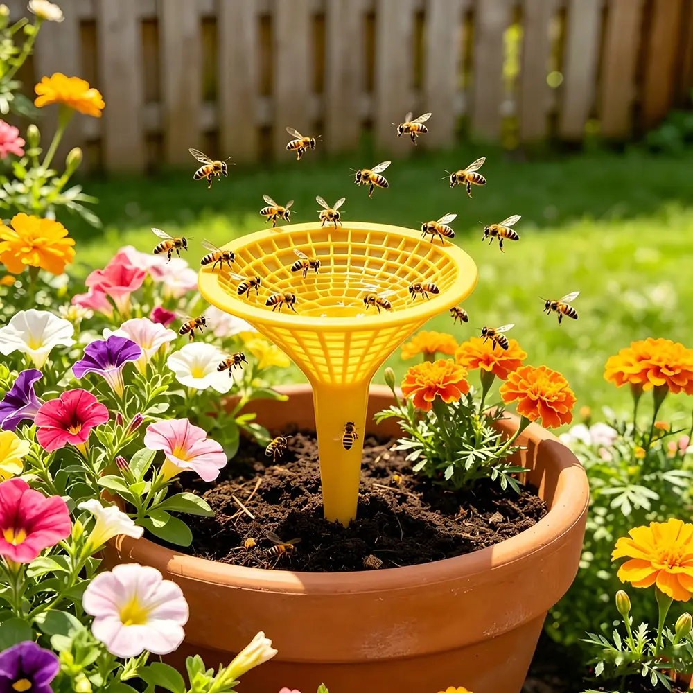 1pc Multi-Functional Ground Insert Bee Waterer, Anti-Drowning Insect Cup, Butterfly & Pollinator Station, Outdoor Bird Feeder, Garden Decor，Suitable gifts for birthdays, Christmas and Halloween