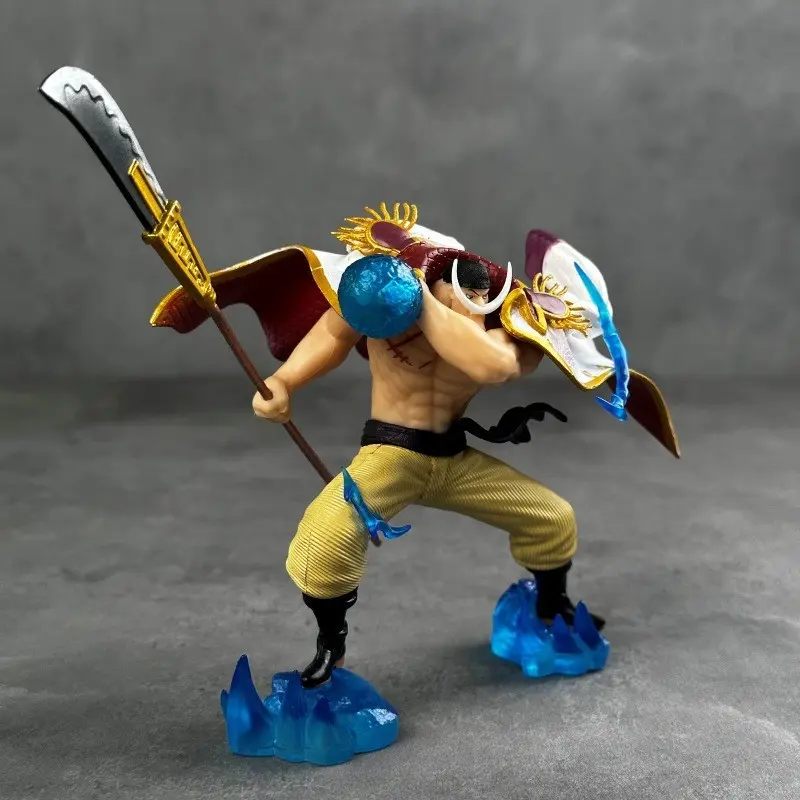 One Piece Whitebeard Figure Model, Anime Collectible Ornament, Trendy Doll Scene Gift, Secondary Dimension Animation Merchandise