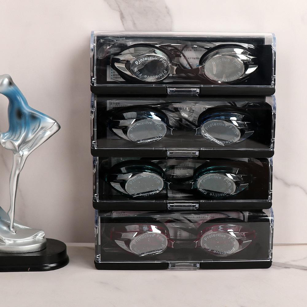 Waterproof racing goggles adult professional electroplating coating UV protection lash