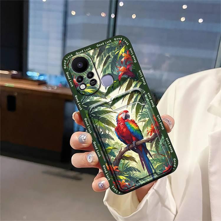 Graffiti Dirt-resistant Phone Case For Infinix Hot11S/X6812 Durable Card sleeve Anti-dust Back Cover Cartoon Waterproof Full wrap Cover Cute Shockproof Fashion Design protective