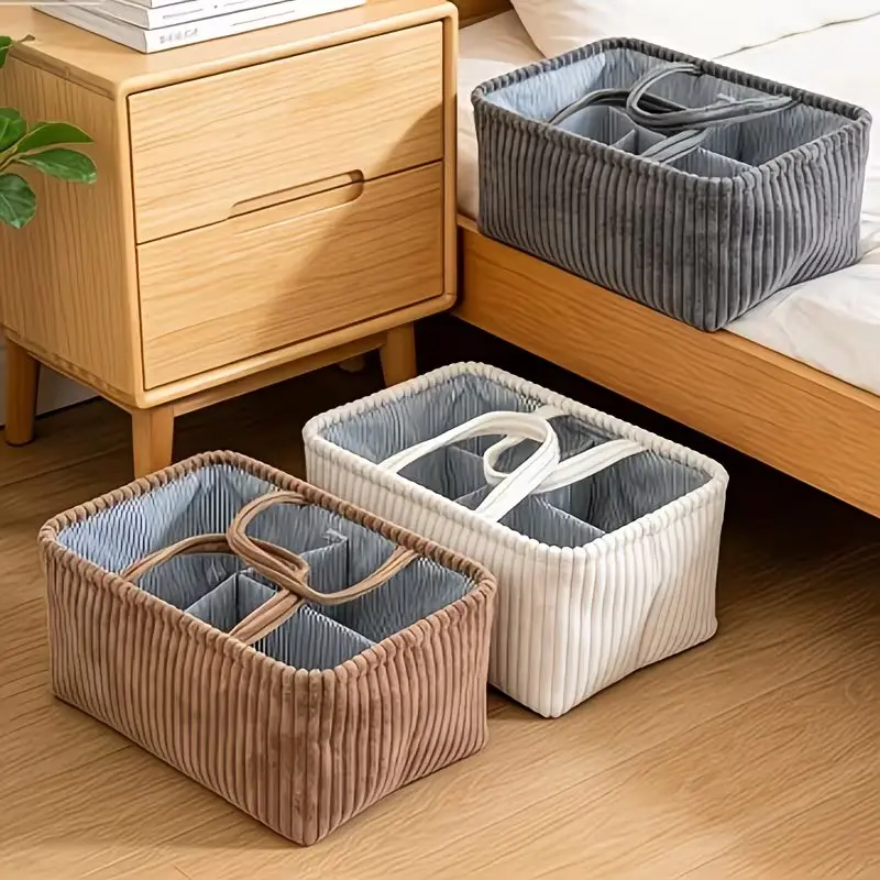 Multifunctional Mommy Bag and Storage Basket, Large Capacity Diaper Organizer, Portable Handheld Mommy Bag, Home and Outdoors Use