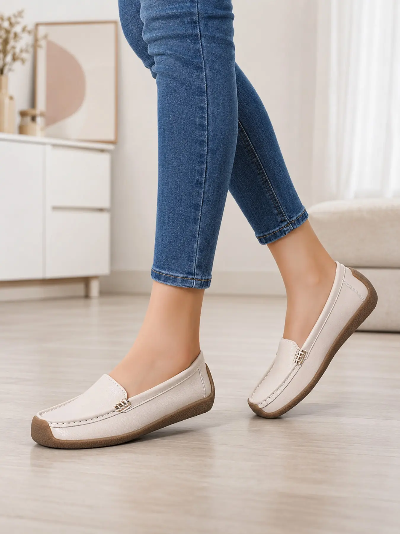 Women's Spring Summer New Arrival Casual Flat Shoes, Versatile Soft Sole Oxford Shoes, Low Top Maternity Shoes, Comfortable Single Shoe