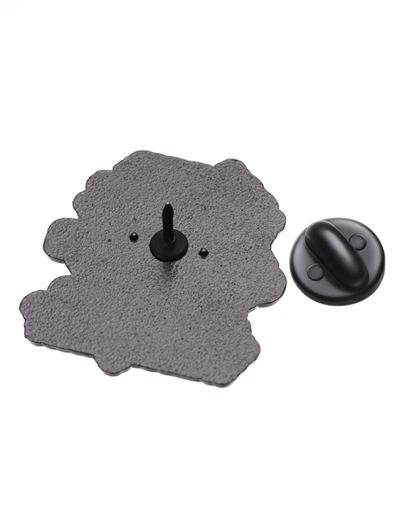 Letter Design Brooch for Summer, Fashion Casual Clip Type Alloy Accessories for Daily Holiday, Daily Clothing Decor, Trendy All-match & Exquisite Brooch for Birthday Gift, Enamel Metal Double Pin, Badge