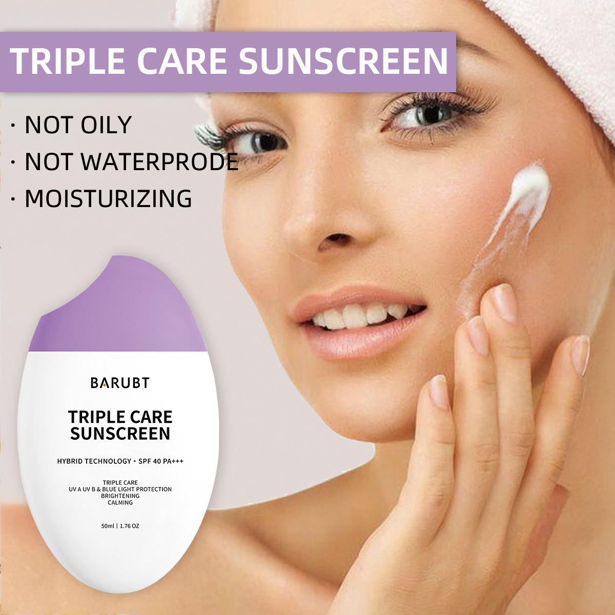 Multi-Effect All-in-One Triple Care Protective Cream & Lotion, UV Protection, Refreshing Non-Greasy Formula, Universal for All Skin Types