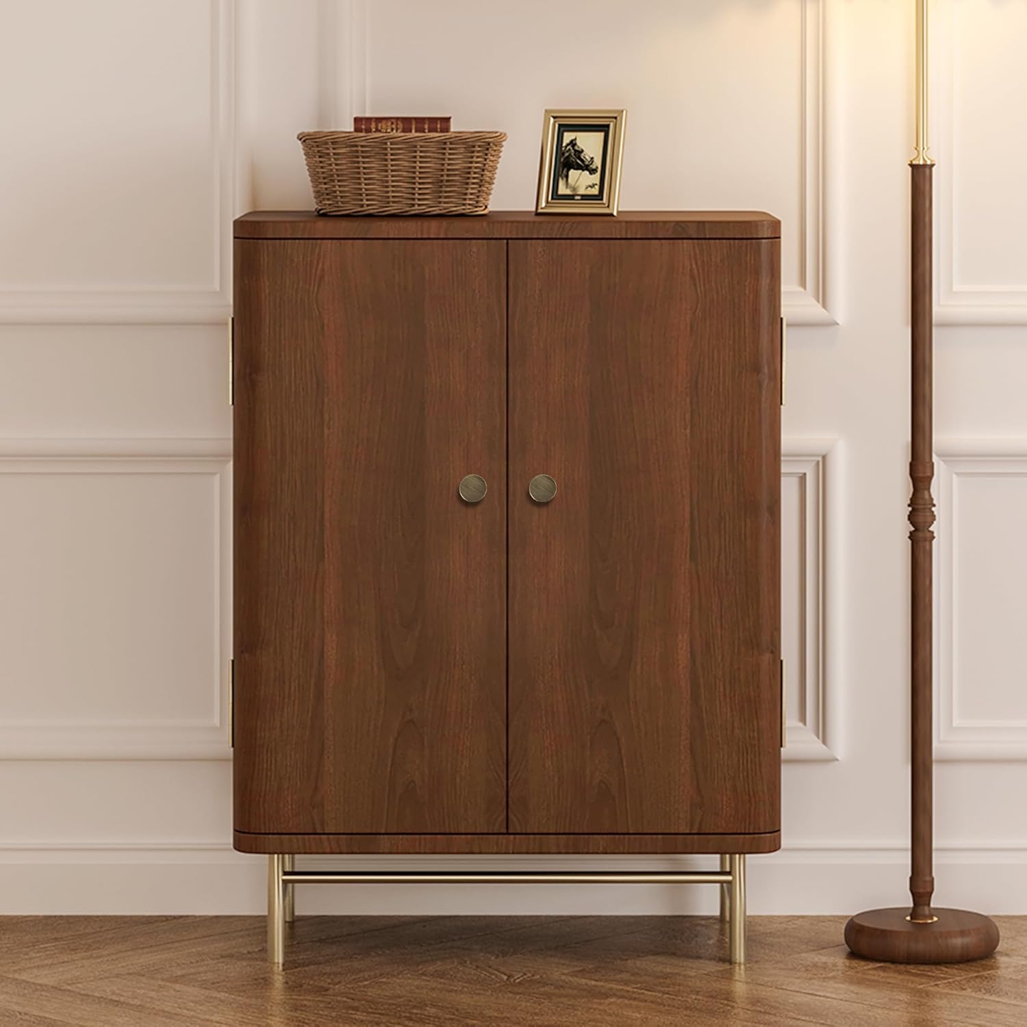 Antique Brass Kitchen Cabinet Knobs Solid Brass Pulls for Dresser Drawer Vanity Closet Wardrobe, Modern Bathroom Bedroom Living Room Cabinet Hardware