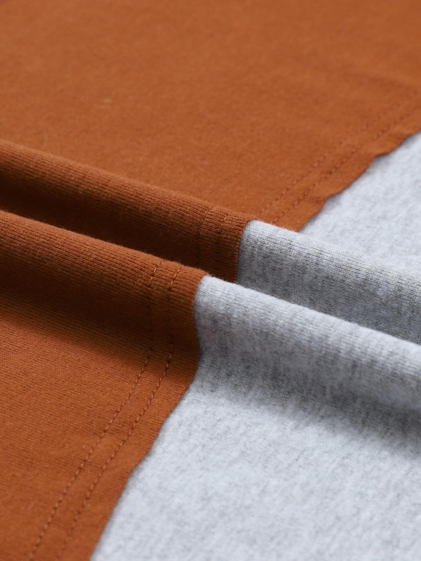 【Plus Size】 Striped Crew Neck T-shirt, Casual Long Sleeve Top for Spring & Fall, Women's Plus Size Clothing for Daily Wear