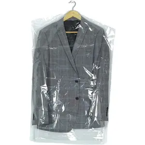 30 Pack Clear Plastic Clothes Covers 35.4inch Dry Cleaning Hanging Dust Proof Garment Bags for Home Storage Clothing Stores & Dry Cleaners