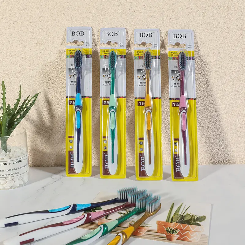 BQB Premium Large-Head Soft-Bristle Toothbrush, Oral Care Single Unit - Individually Wrapped, Suitable for Cross Border E-Commerce, Supermarket Retail