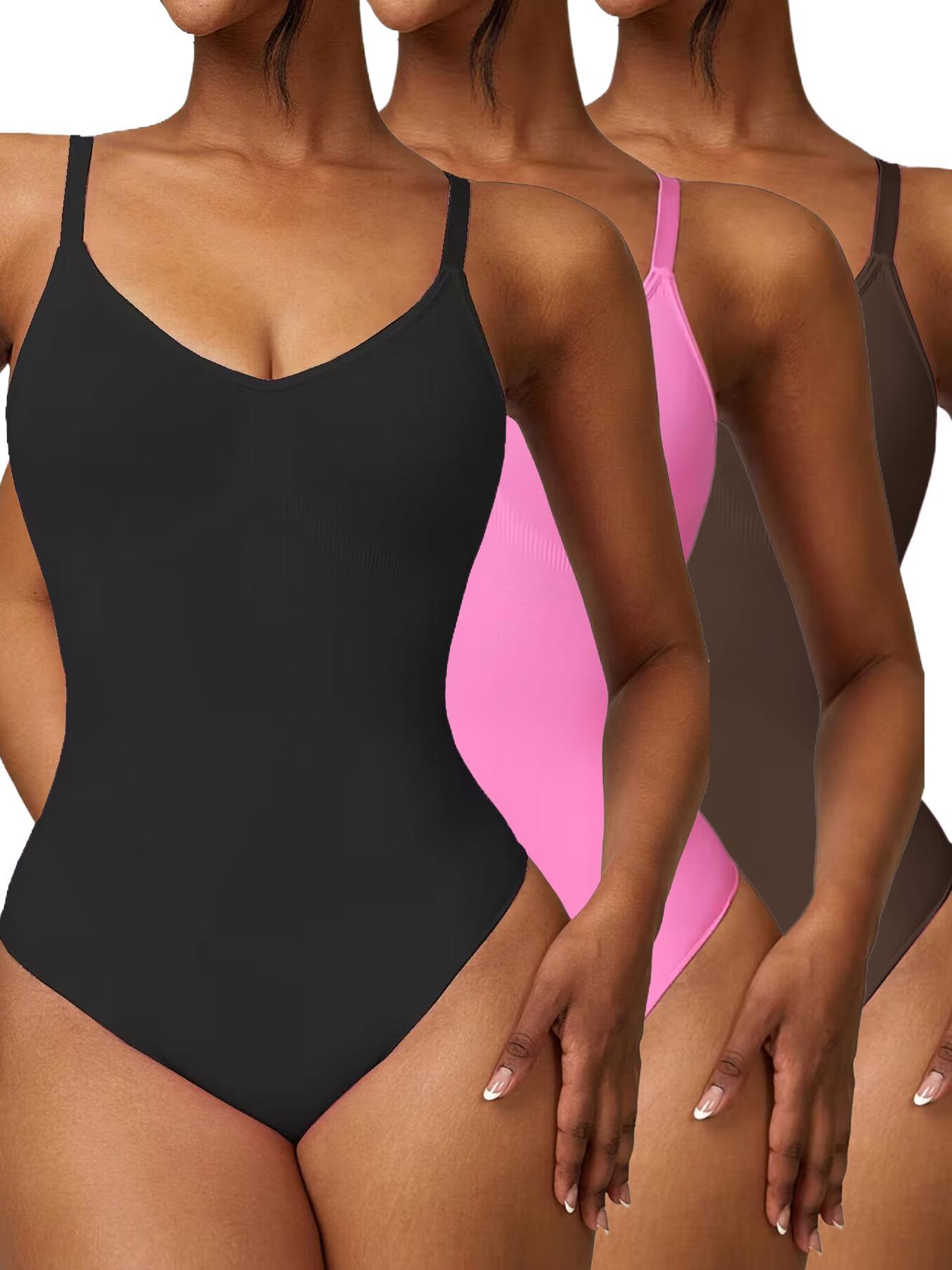 Women's Adjustable Spaghetti Strap Cami Bodysuit, Sports Bodysuit for Yoga Gym Workout, Basic Minimalist Womenswear, Summer Outfits 2024